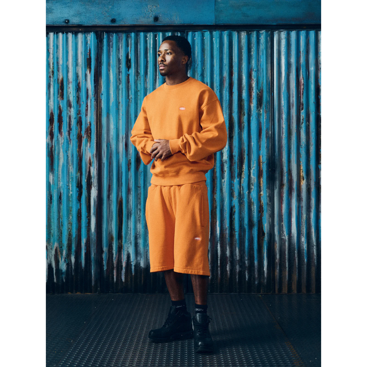 Corteiz Alcatraz Sweat Shorts Orange