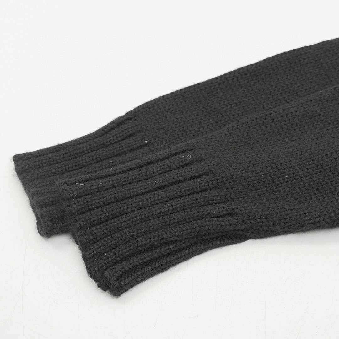 Moncler Padded Knit-Sleeve Bomber Jacket - Black - detail 3