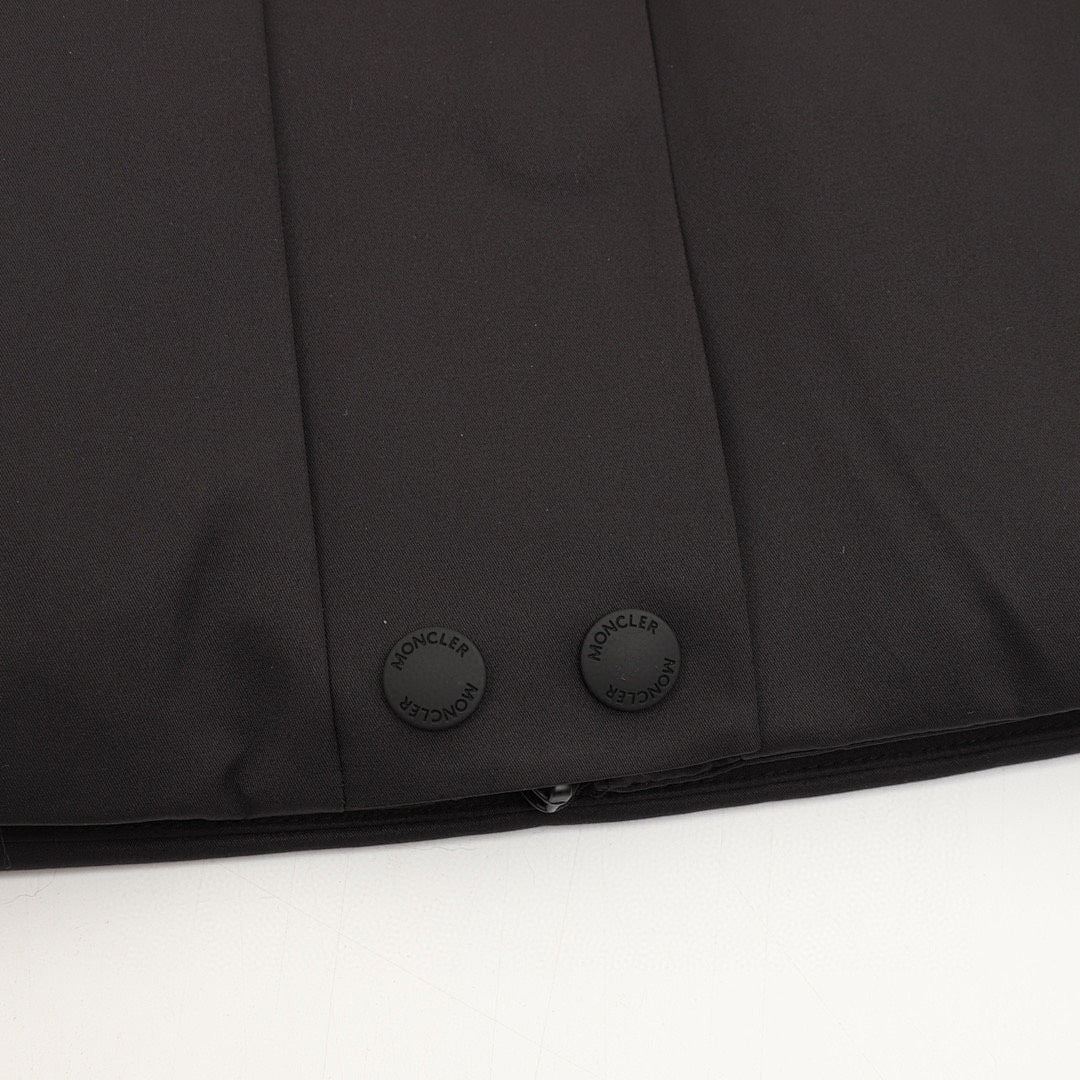 Moncler Bauges Belted Hooded Down Jacket - Black - detail 3