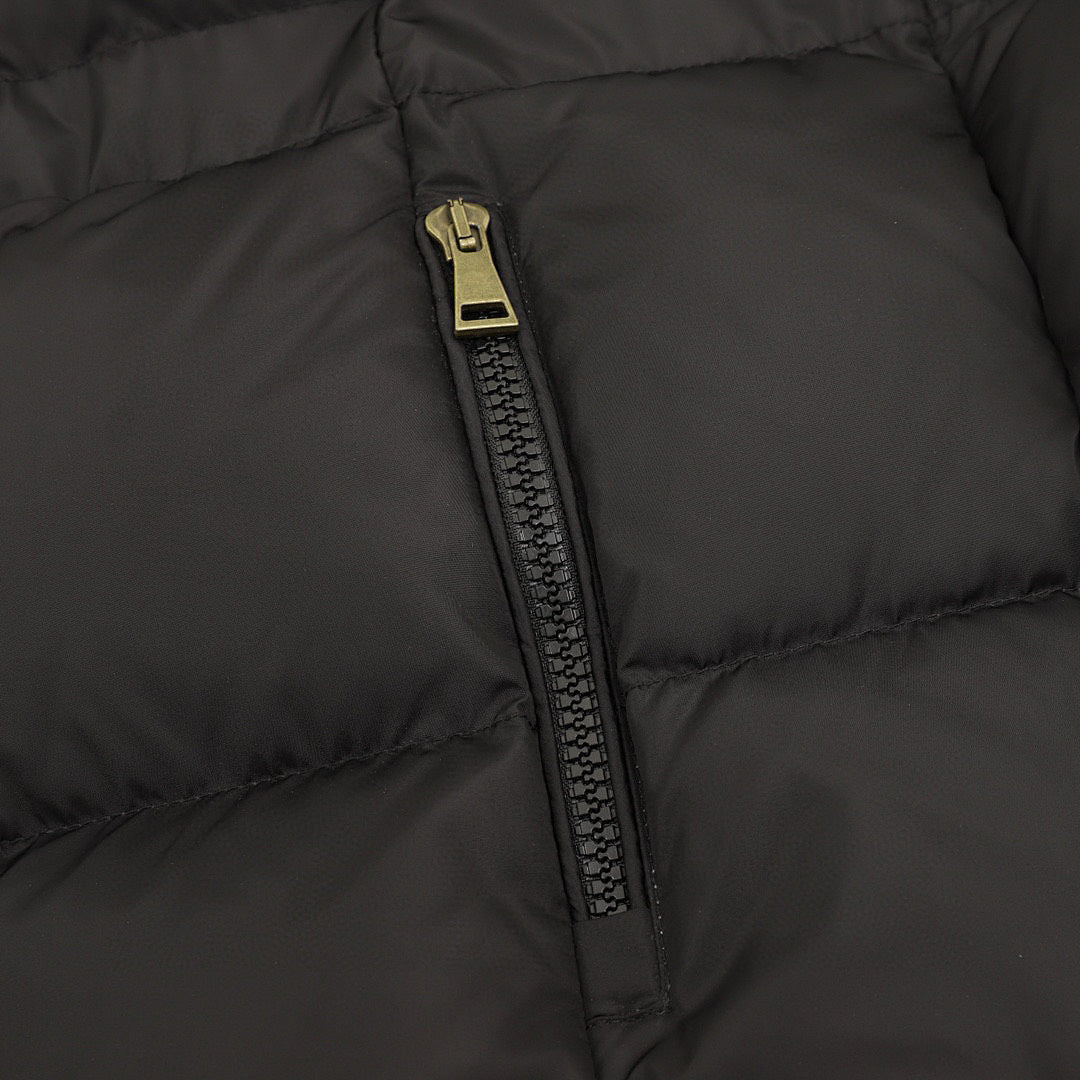 Moncler Agneux Women's Fitted Hooded Down Jacket - Black - detail 3