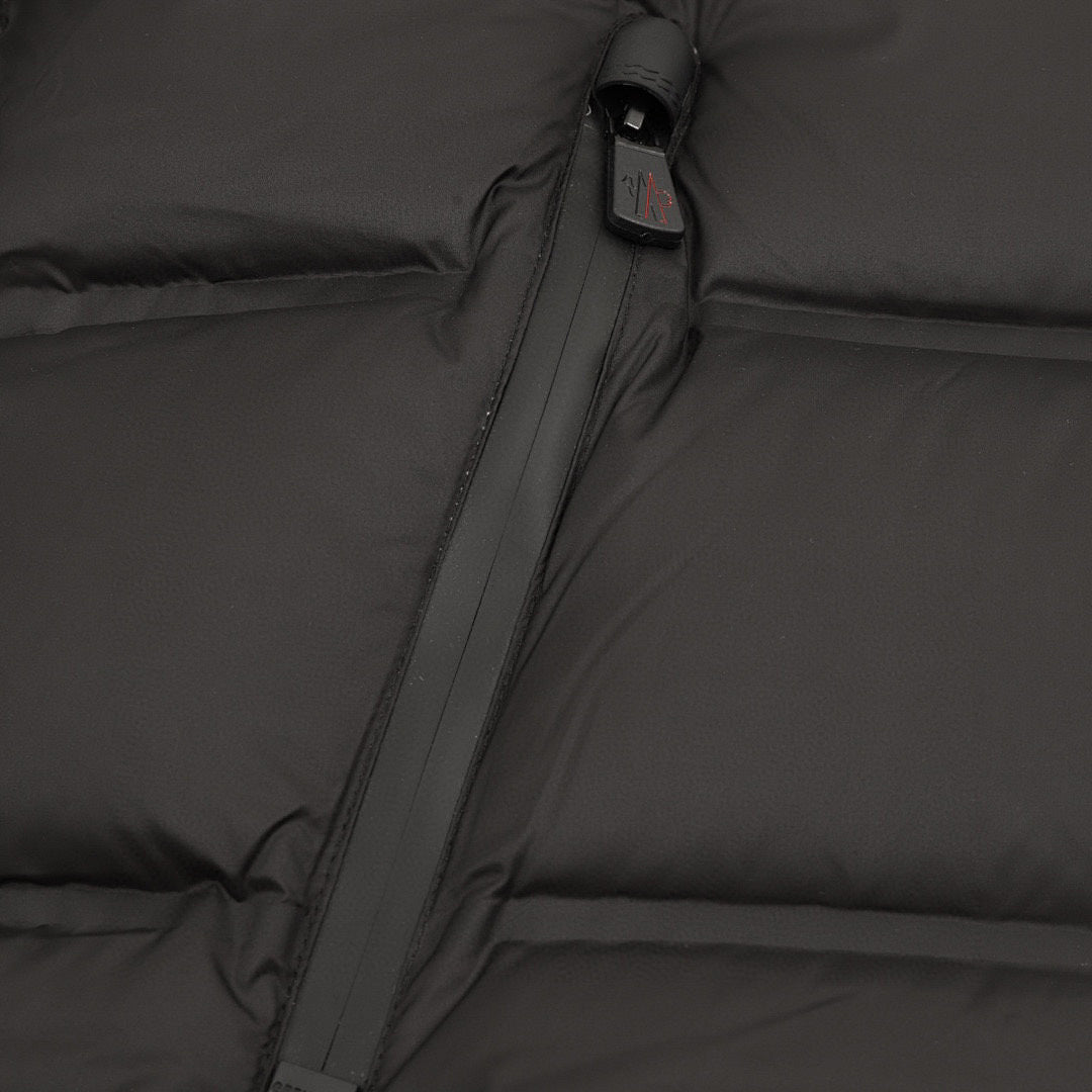 Moncler Hooded Down Jacket with Inner Cuffs - Black - detail 3
