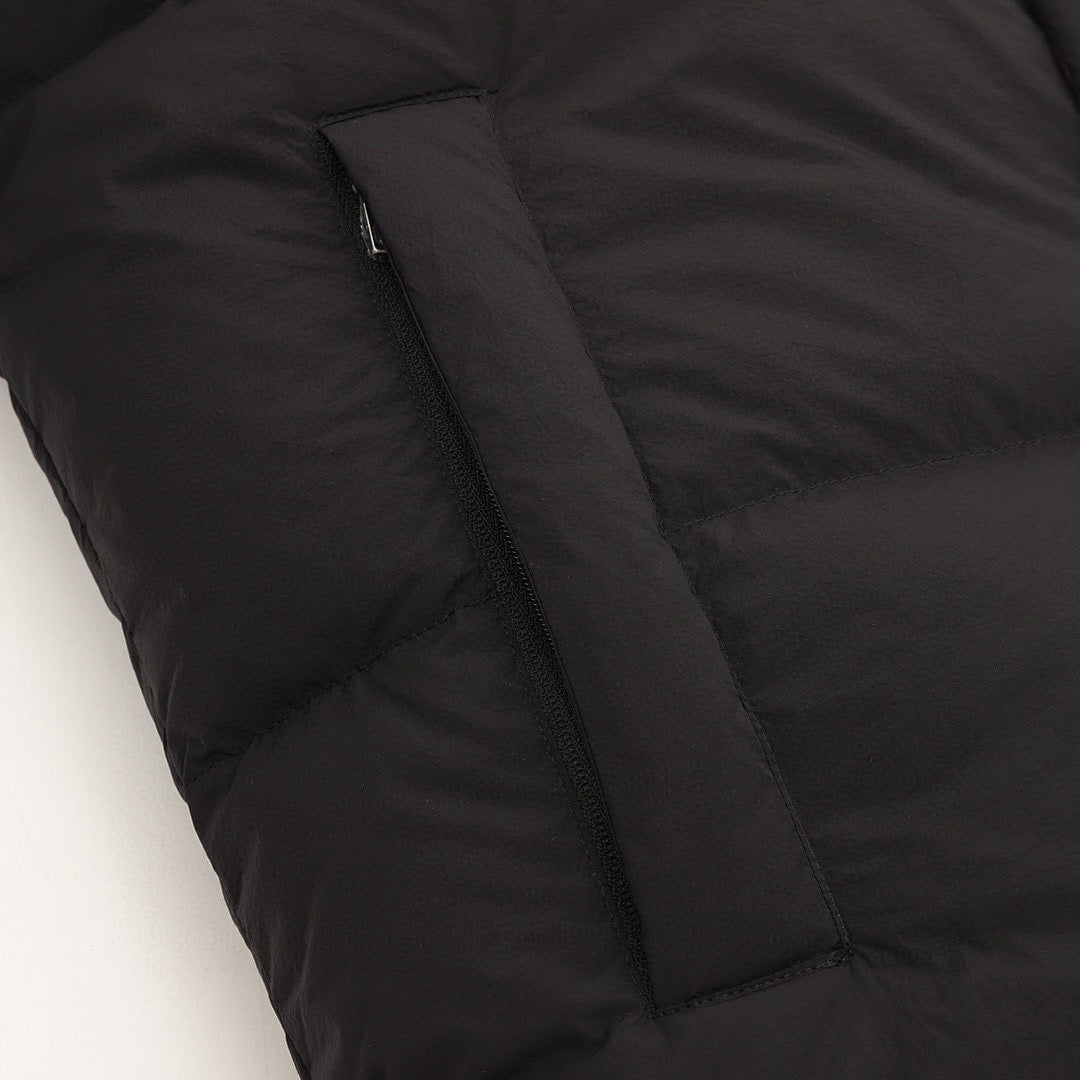 Moncler Verone Unisex Stand-Collar Down Jacket - Black - detail 3