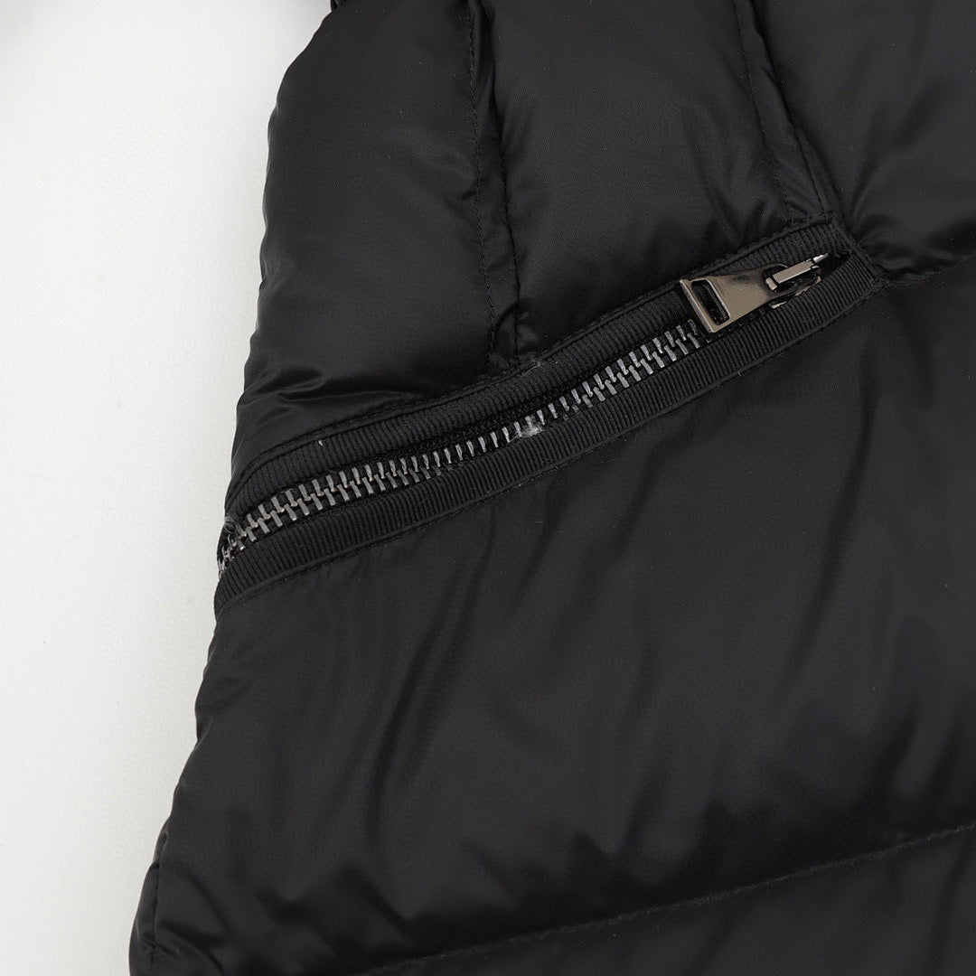 Moncler Hermifur Women's Belted Short Down Jacket - Black - detail 3