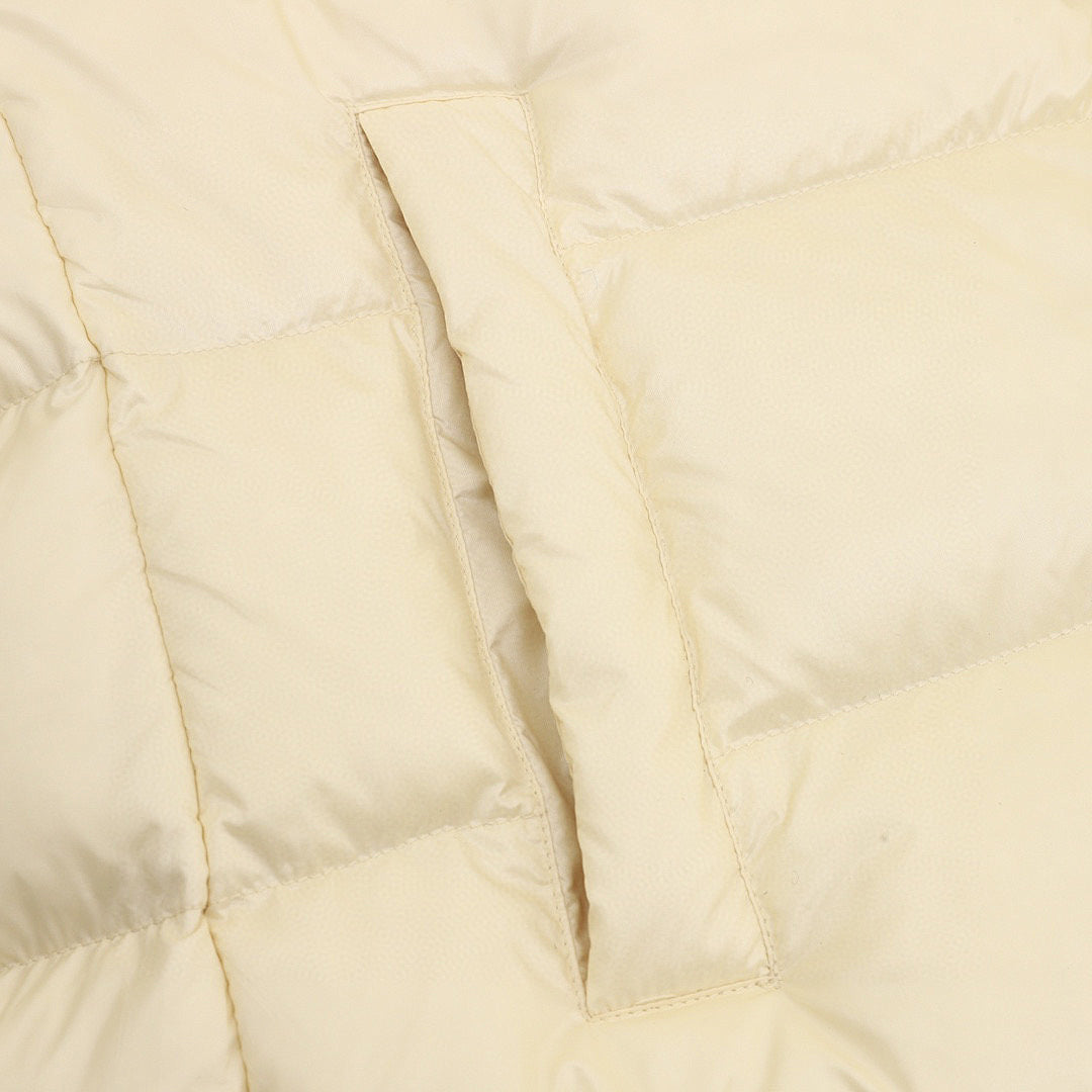Moncler Women's Mid-Length Hooded Down Coat - Ivory - detail 3