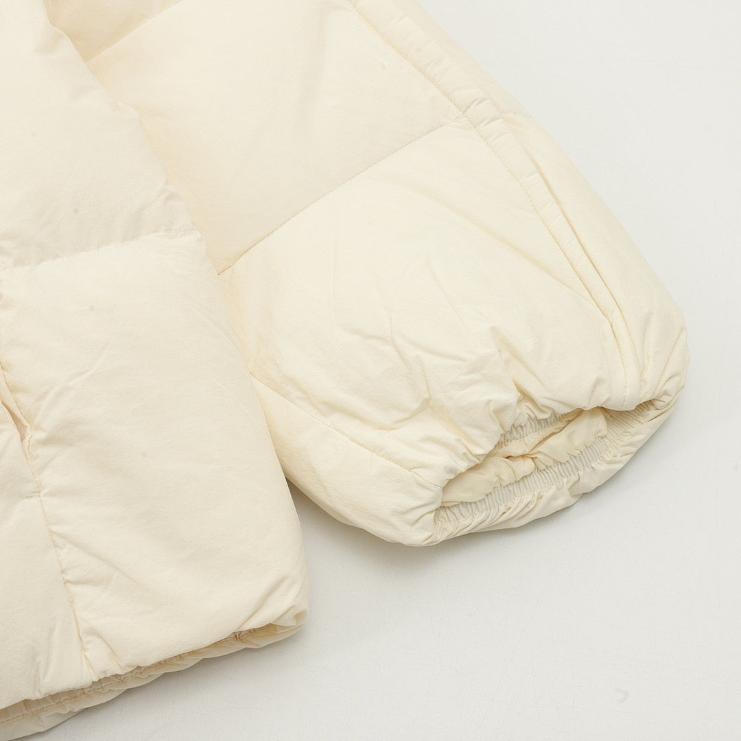 Moncler Multi-Zip Stand-Collar Down Jacket - Ivory - detail 3