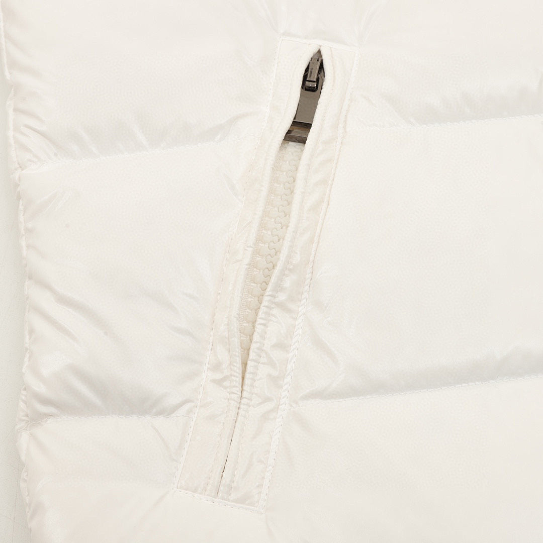 Moncler Maya Hooded Down Jacket - Ivory - detail 3