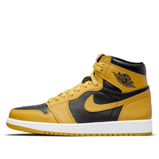 Air Jordan 1 Retro High OG Pollen Sneakers - Yellow and Black