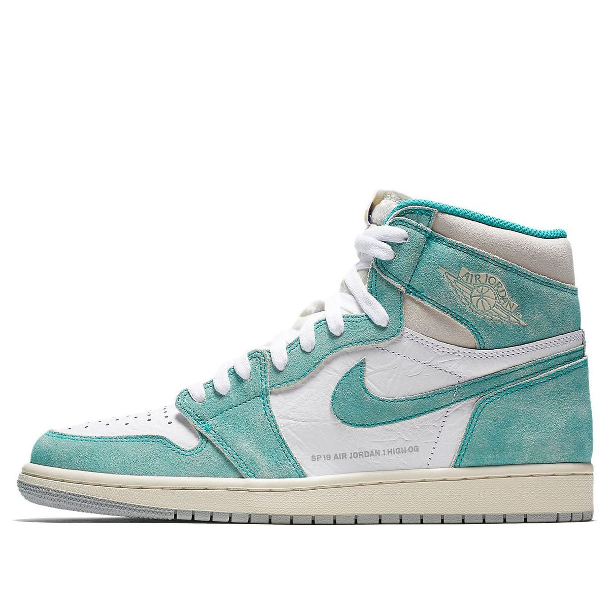 Air Jordan 1 Retro High OG Turbo Green Suede Sneakers