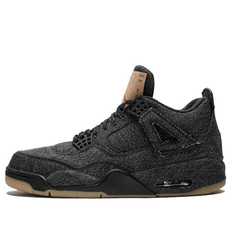Levi's x Air Jordan 4 Retro Black Denim Sneakers