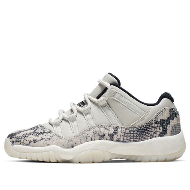 Nike Air Jordan 11 Retro Low Light Bone Snakeskin GS