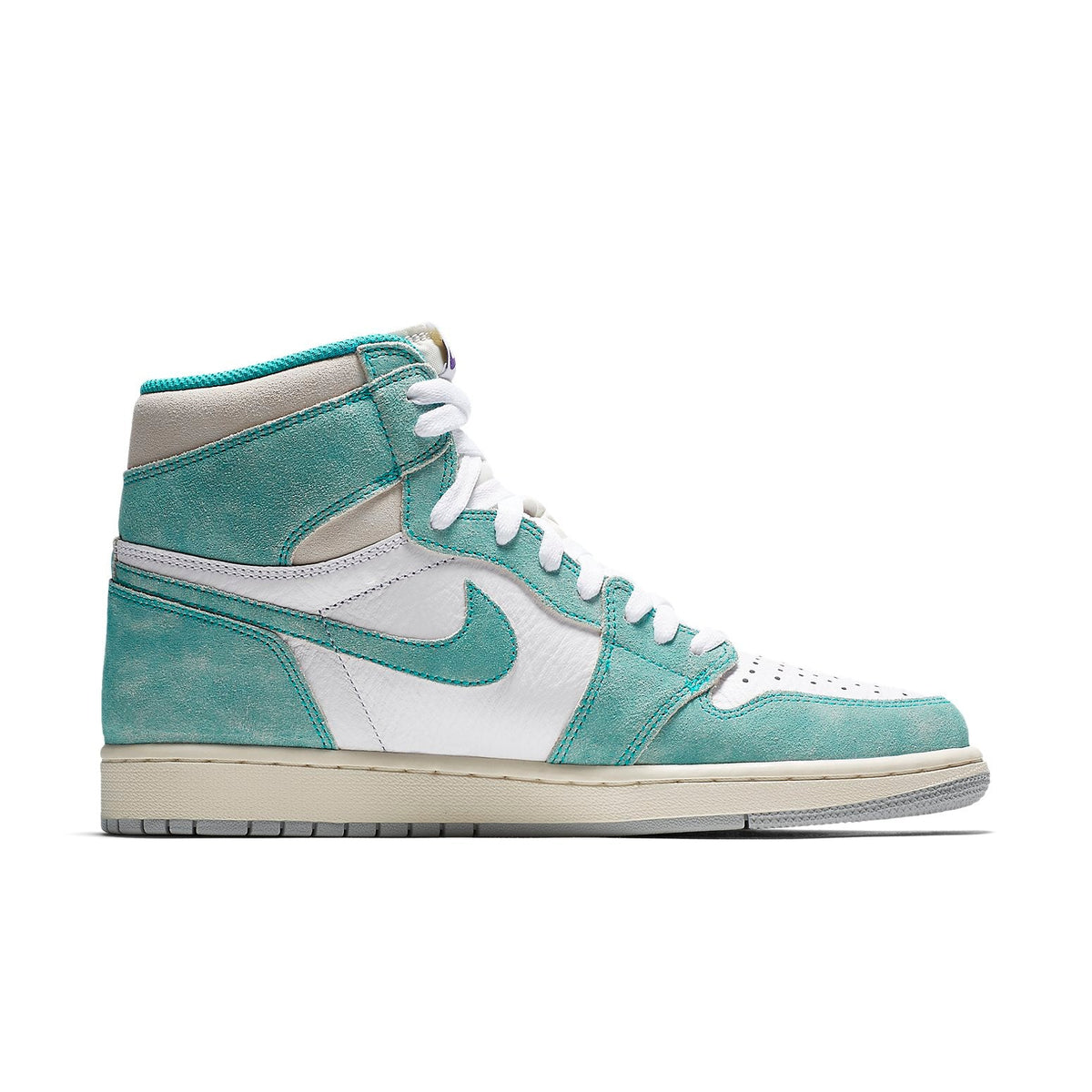 Air Jordan 1 Retro High OG Turbo Green Suede Sneakers
