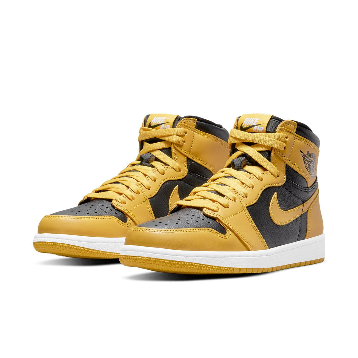 Air Jordan 1 Retro High OG Pollen Sneakers - Yellow and Black
