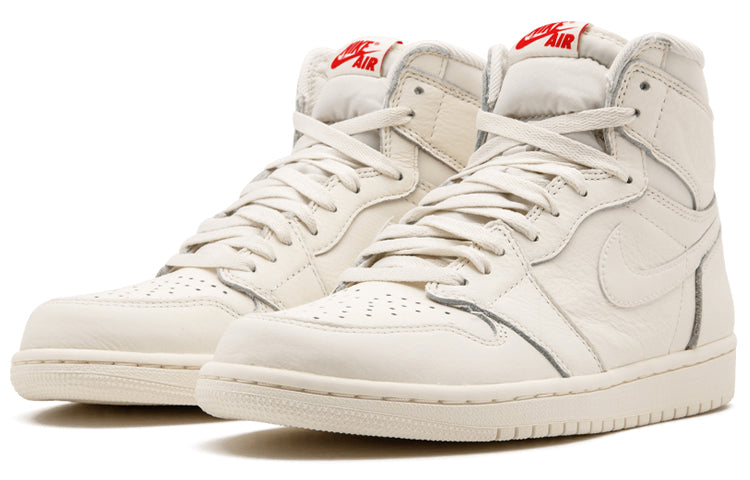 Air Jordan 1 Retro High OG Sail Triple White Sneakers