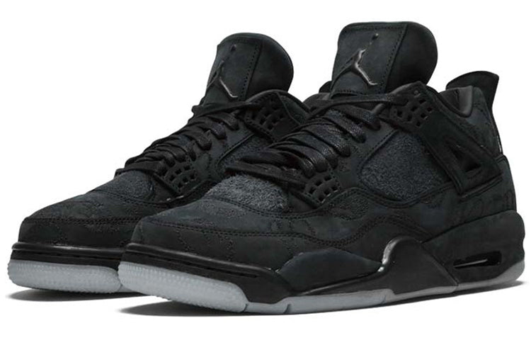 KAWS x Air Jordan 4 Retro Black Sneakers