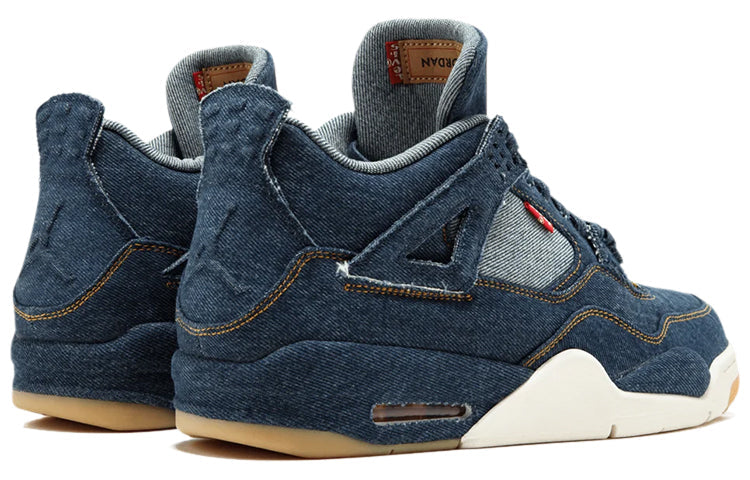 Levi's x Air Jordan 4 Retro Blue Denim Sneakers