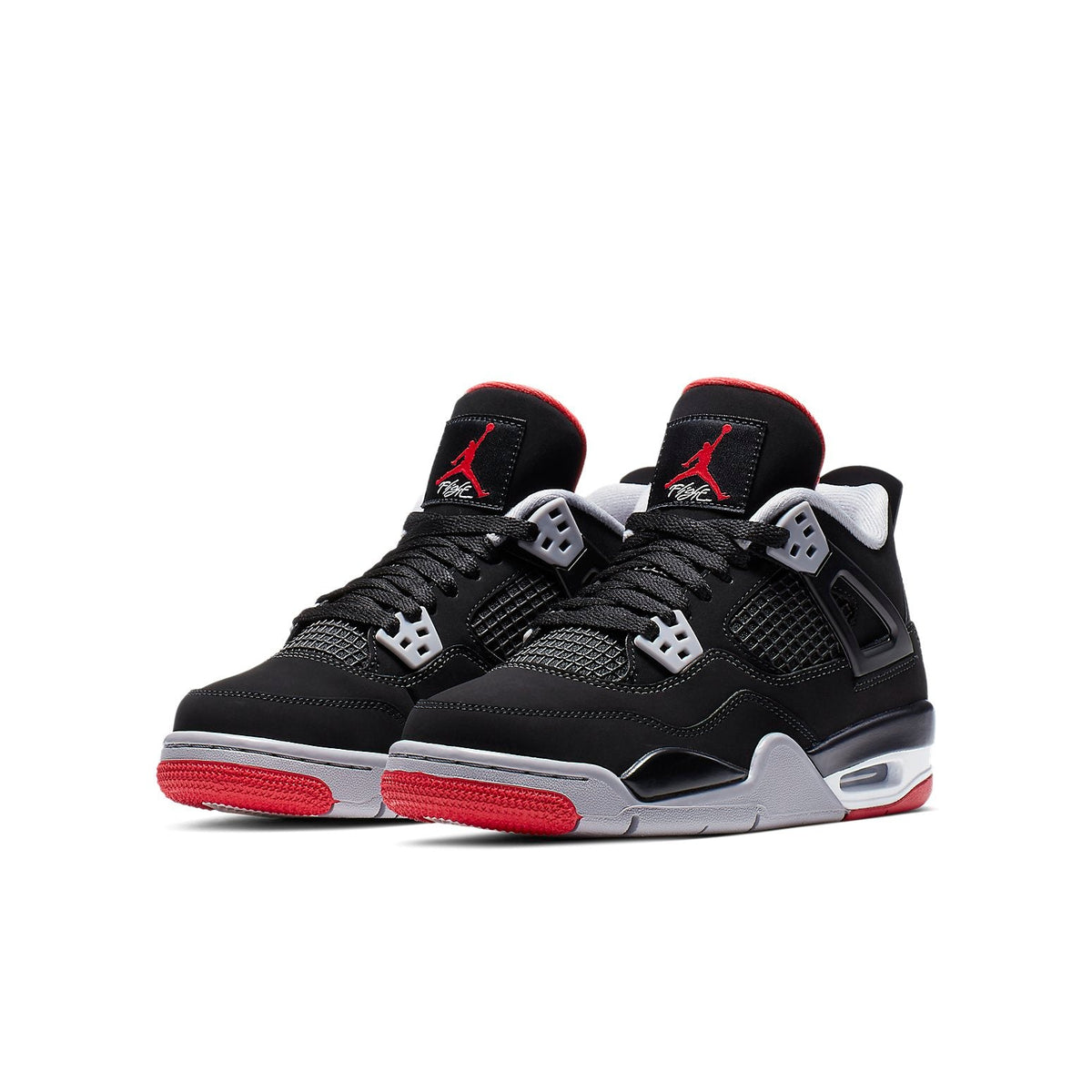 Big Kids Air Jordan 4 Retro OG Bred 2019 Sneakers