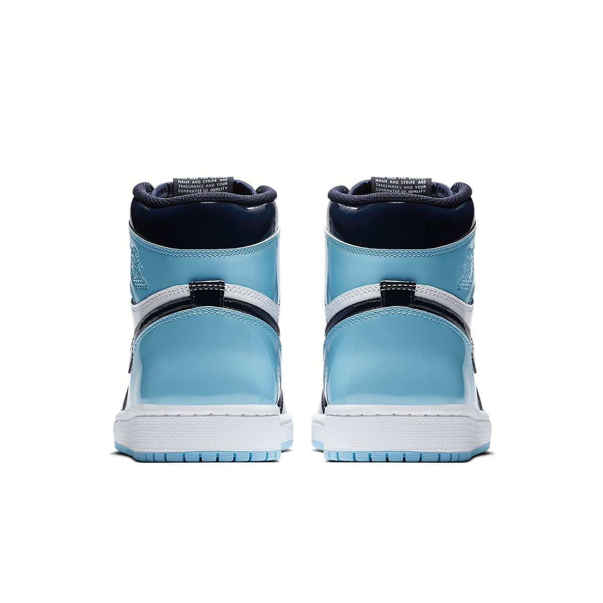 Air Jordan 1 Retro High OG Blue Chill Women's Patent Leather Sneakers