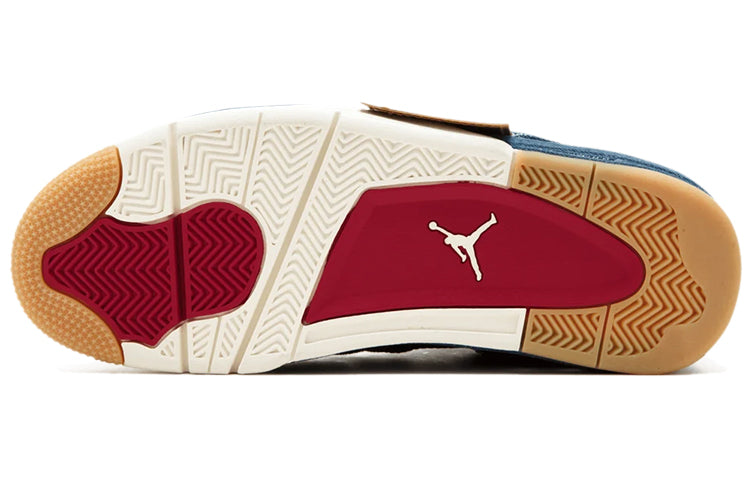 Levi's x Air Jordan 4 Retro Blue Denim Sneakers