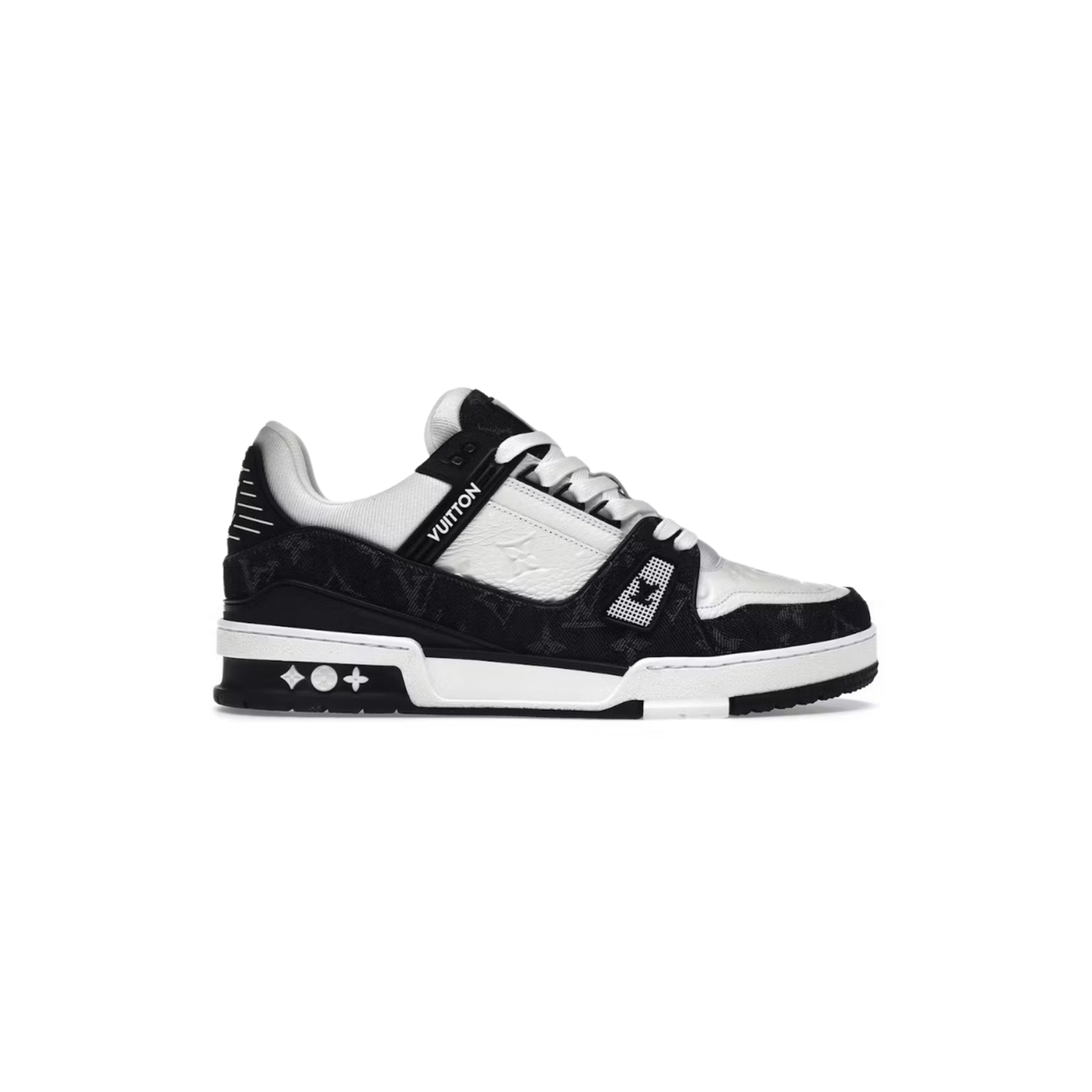 Louis Vuitton LV Trainer Black White Denim (Copy)-Premium Luxury Daily Fits