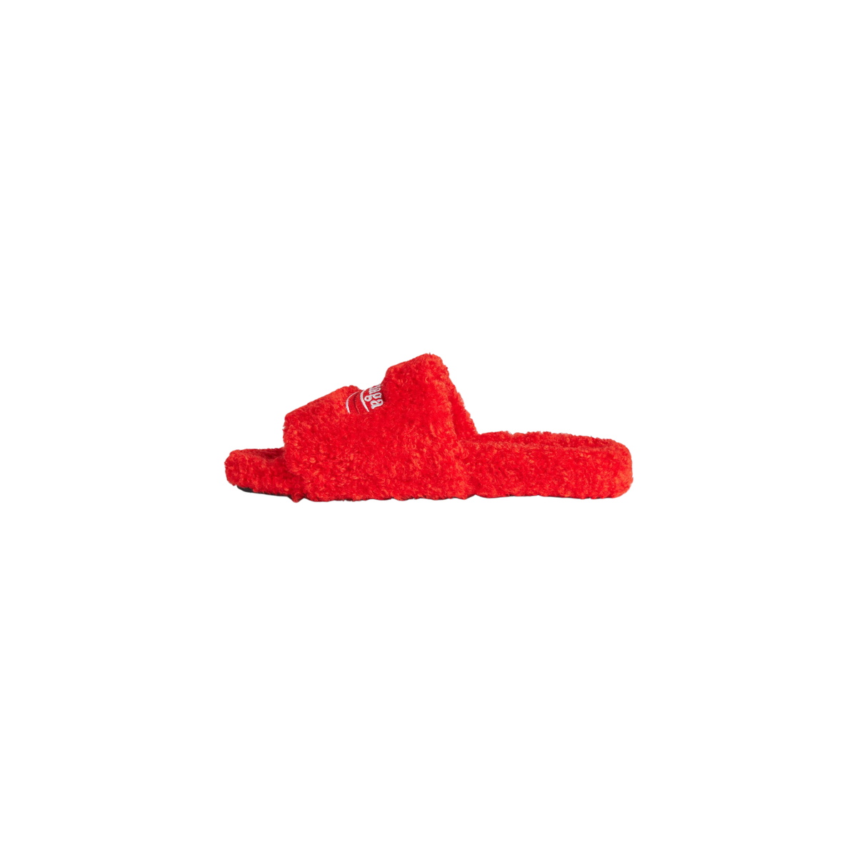 Balenciaga Furry Slide - Scarlet Red