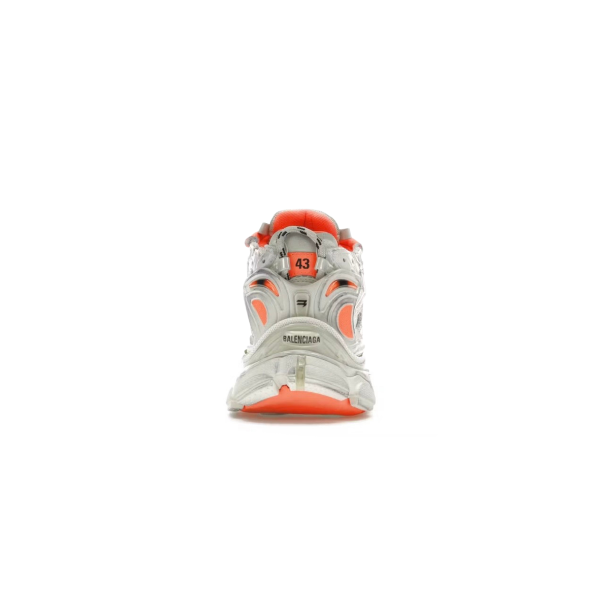 Balenciaga Runner White Silver Orange--Understated Luxury Wear