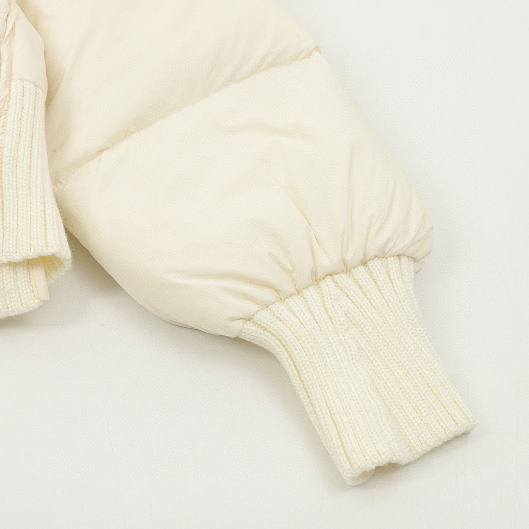 Moncler Jadeite Women's Cropped Down Jacket - Ivory - detail 2