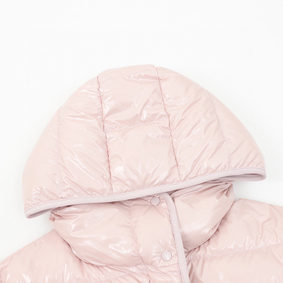 Moncler Barante Women's Fitted Hooded Down Jacket - Blush Pink - detail 1