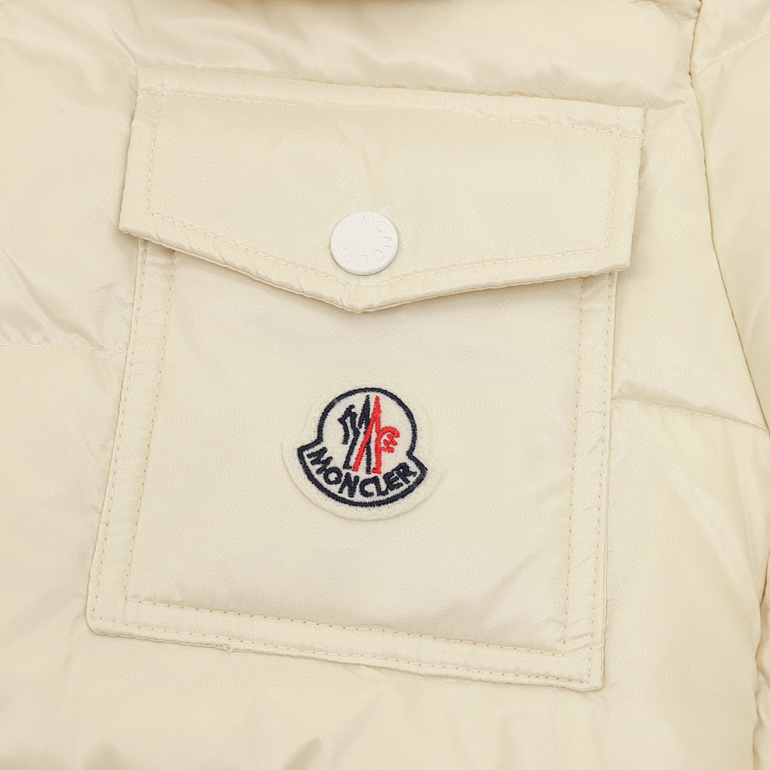 Moncler Andro Women's Short Hooded Down Jacket - Ivory - detail 2