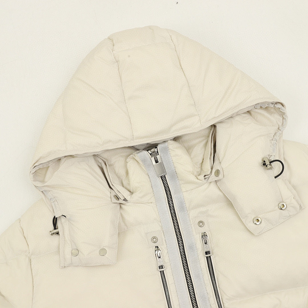 Moncler ALYX Double-Zip Hooded Down Jacket - Ivory - detail 1