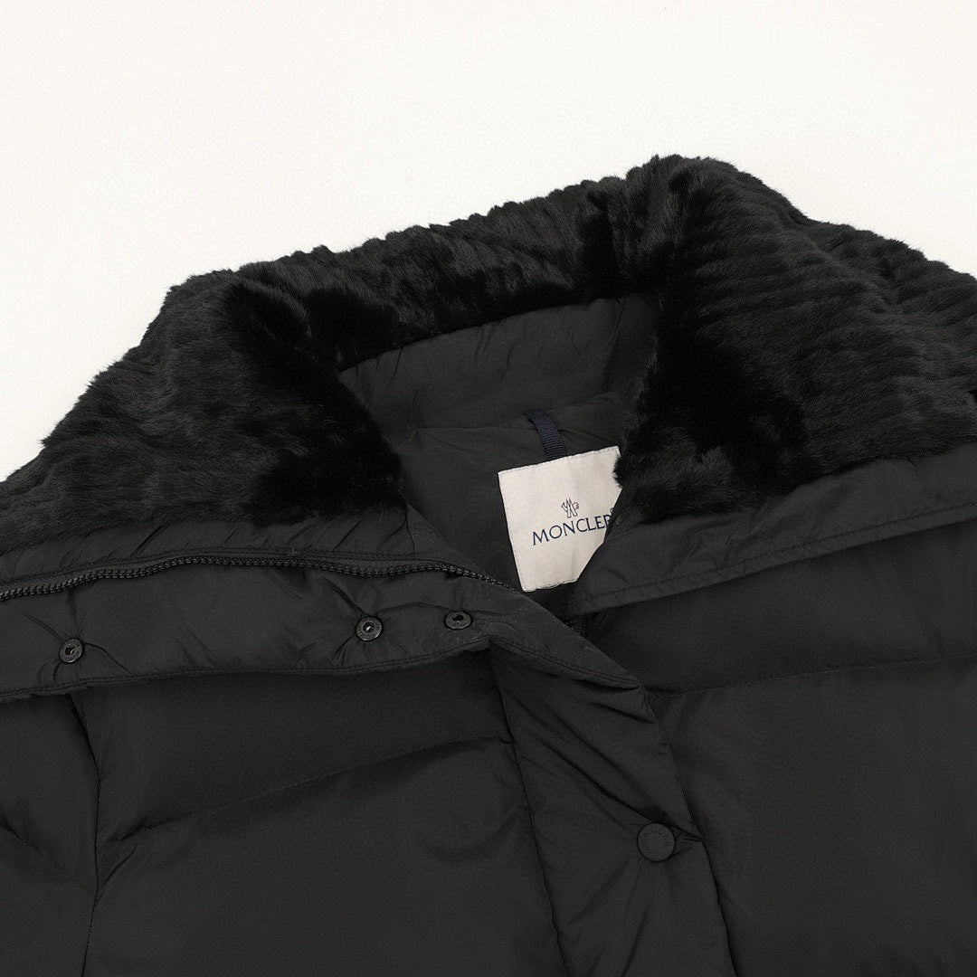 Moncler Brasseurs Women's Wide-Collar Down Jacket - Black - detail 1