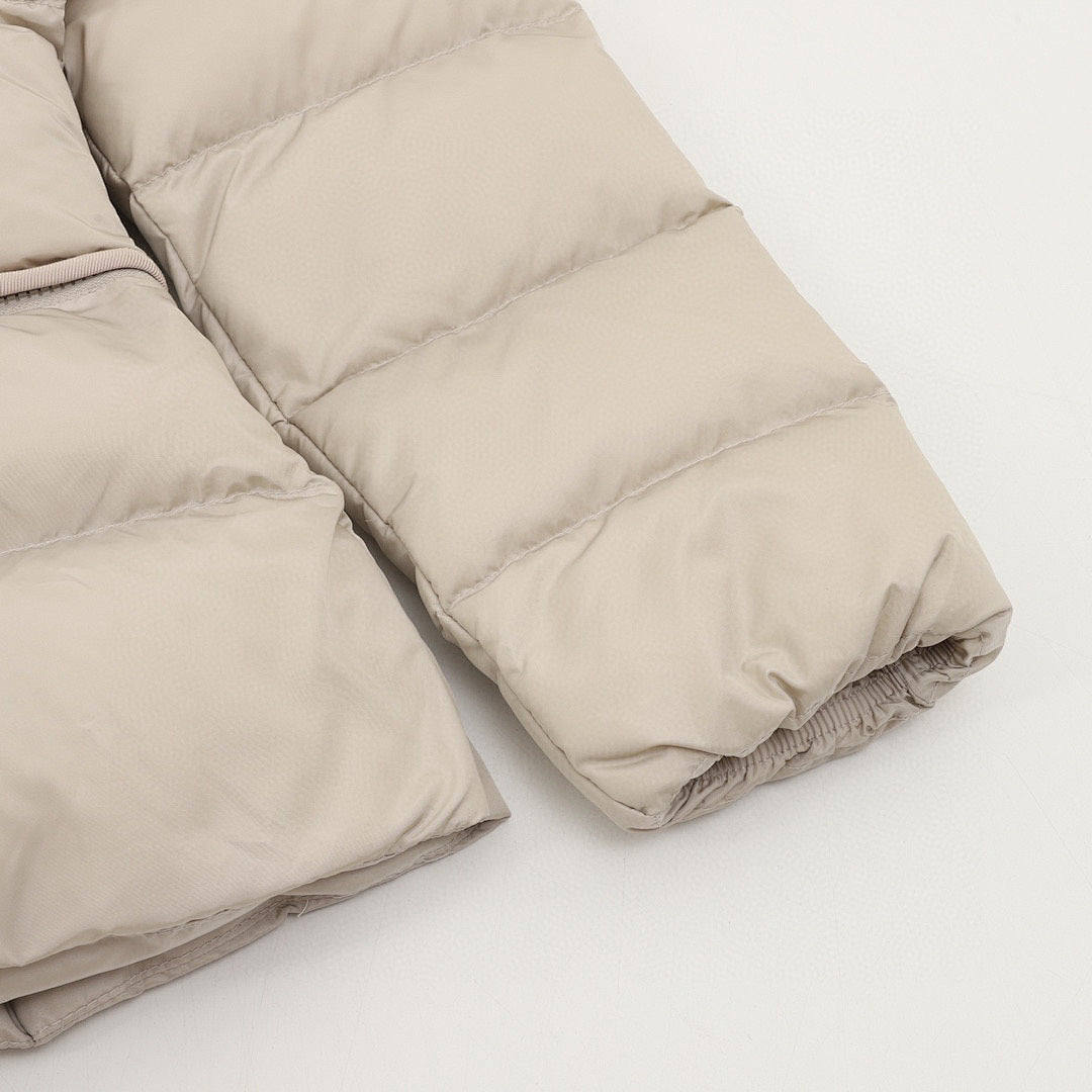 Moncler Avoce Women's Fitted Hooded Down Jacket - Taupe - detail 2