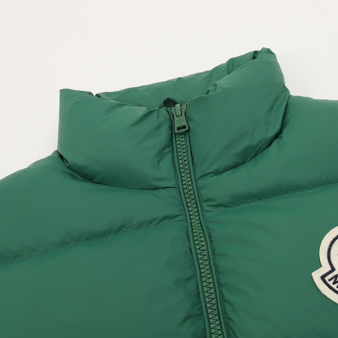 Moncler Citala Stand-Collar Down Jacket - Green - detail 1