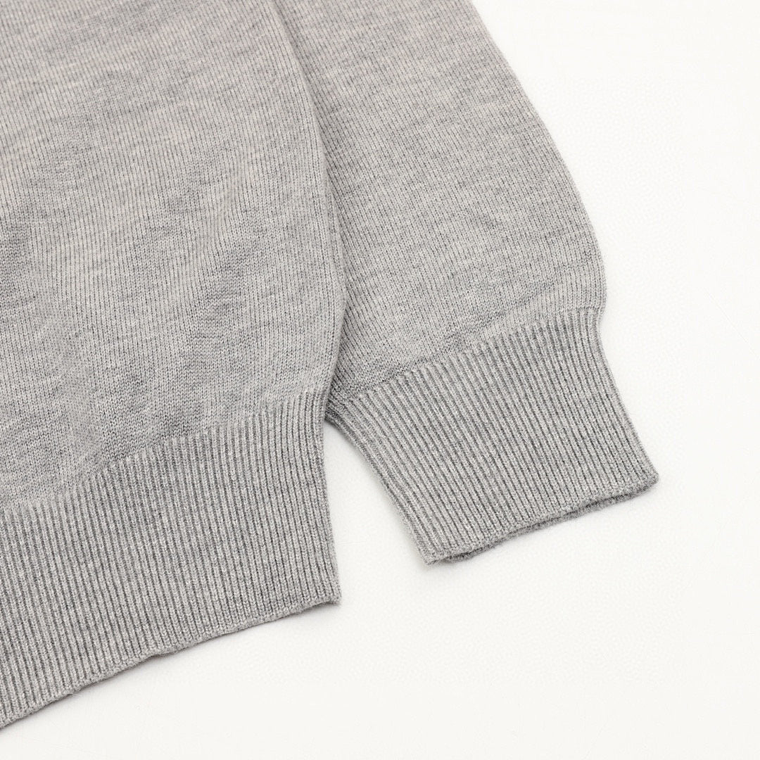 Moncler Letter-Logo Crewneck Sweater - Gray - detail 3