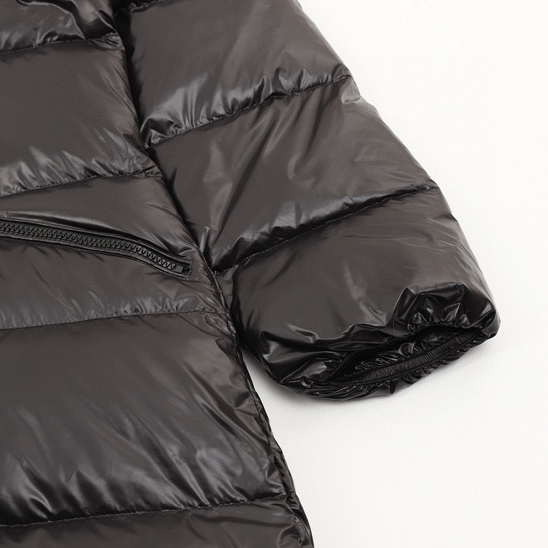 Moncler Bellevue Women's Long Down Coat - Black - detail 2