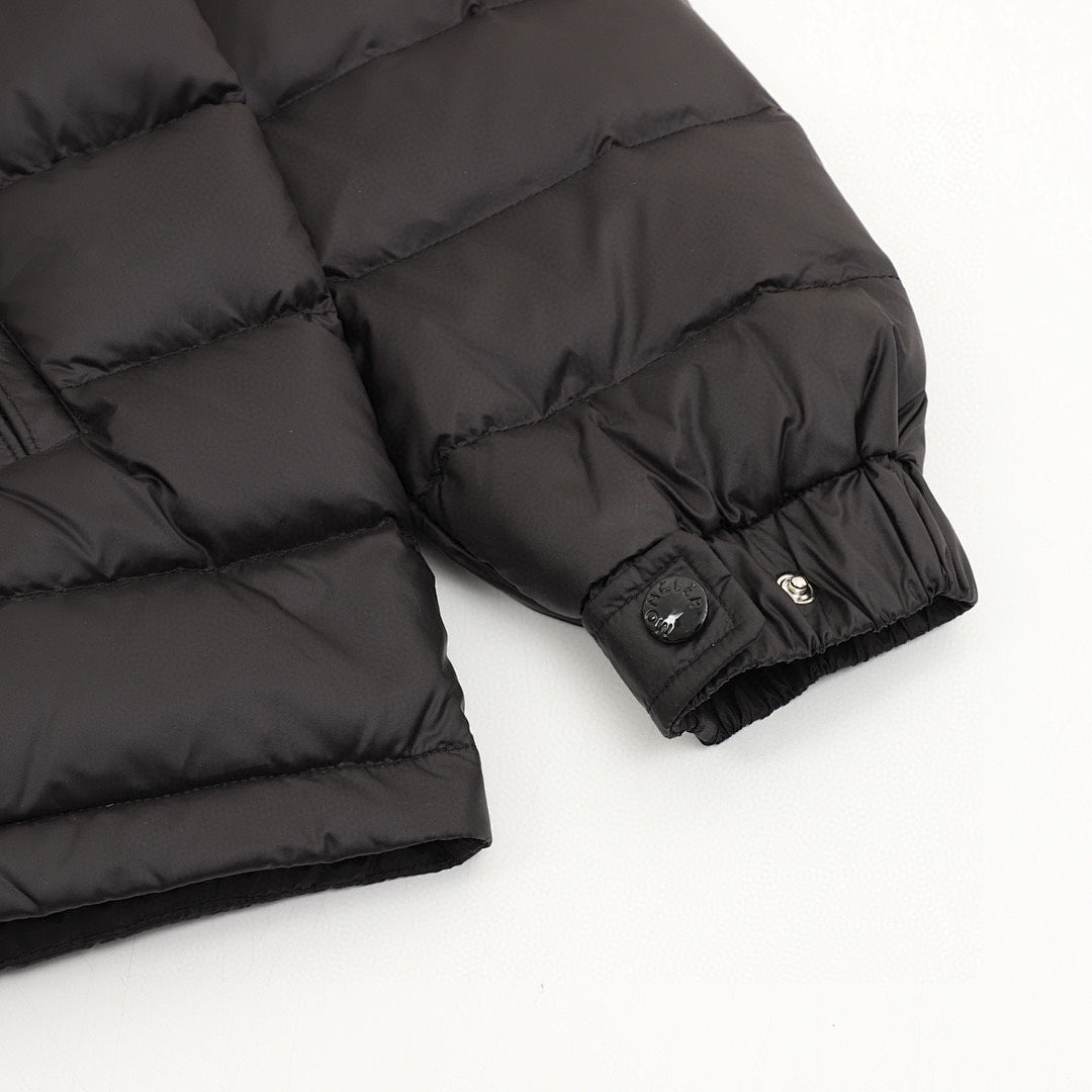 Moncler Maya Lightweight Hooded Down Jacket - Black - detail 3