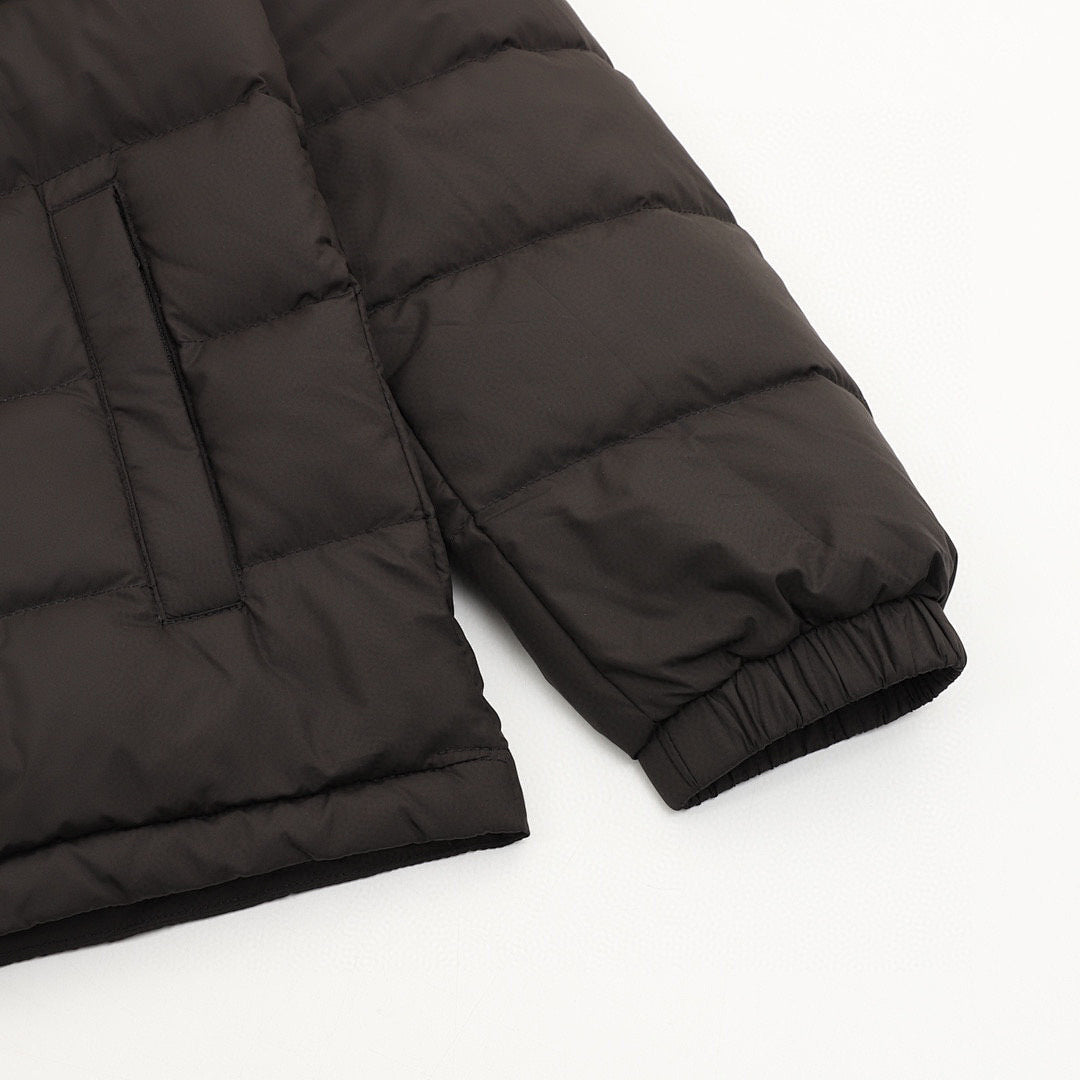 Moncler Adjustable-Hood Quilted Down Jacket - Black - detail 2