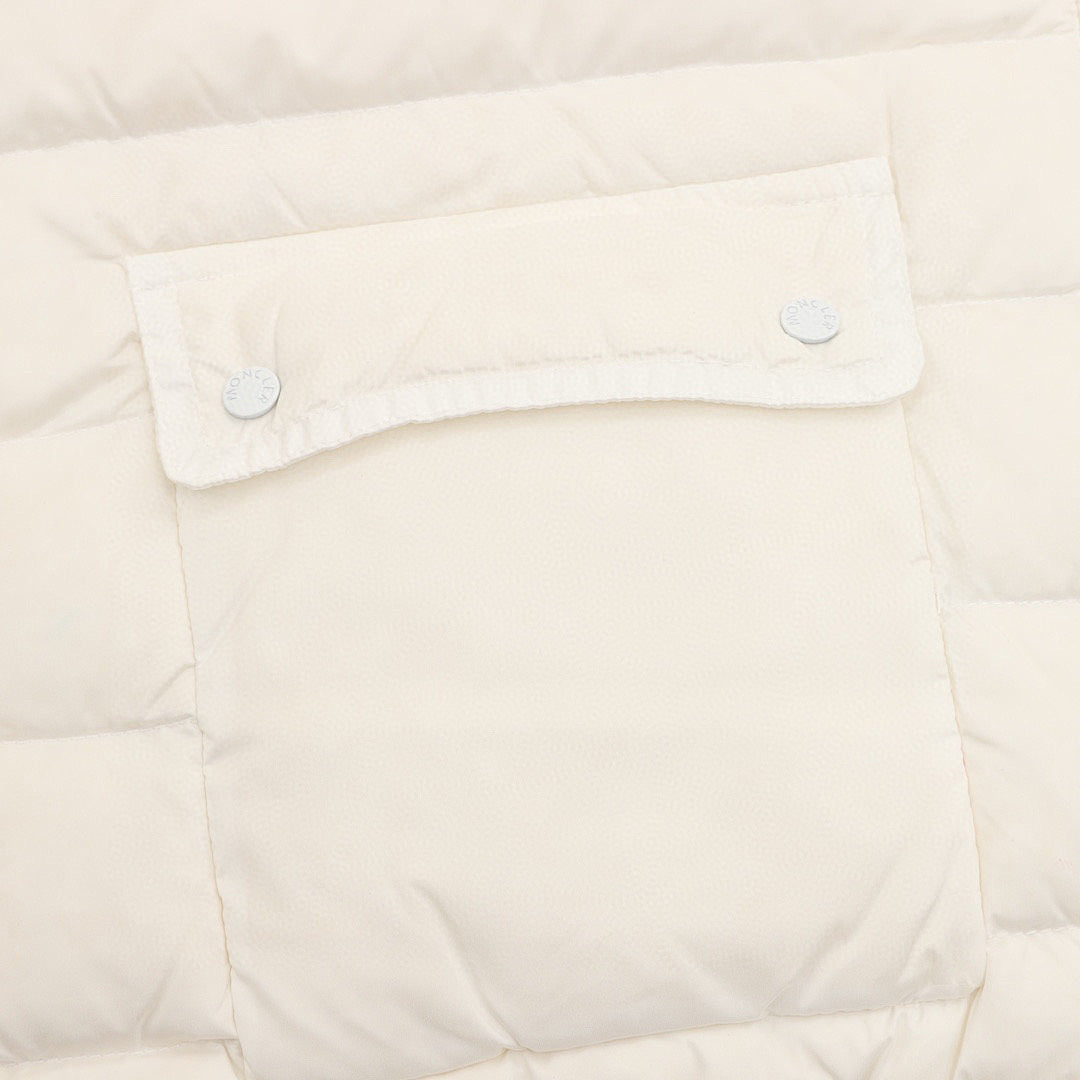 Moncler Lans Stand-Collar Pocket Down Jacket - Ivory - detail 2