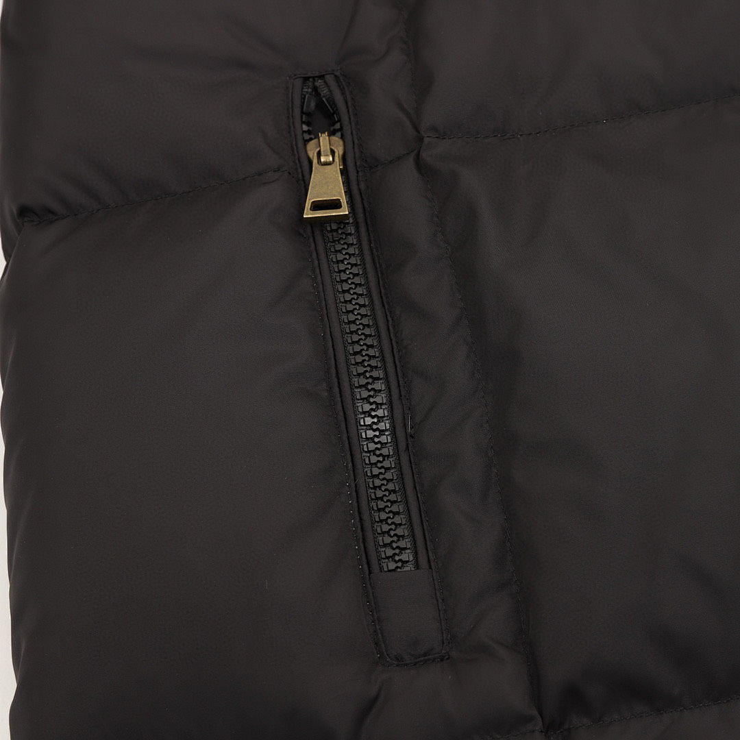 Moncler Women's Long Hooded Down Coat - Black - detail 3