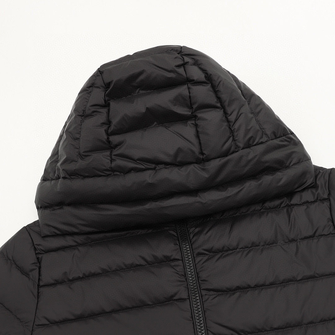 Moncler Ige Women's Short Hooded Down Jacket - Black - detail 1
