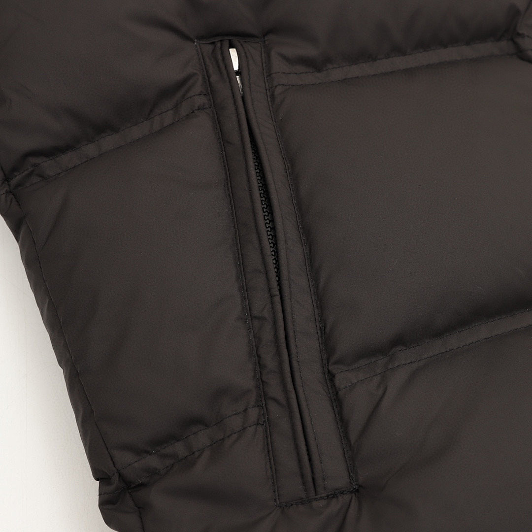 Moncler Tricolor-Stripe Down Jacket - Black - detail 2