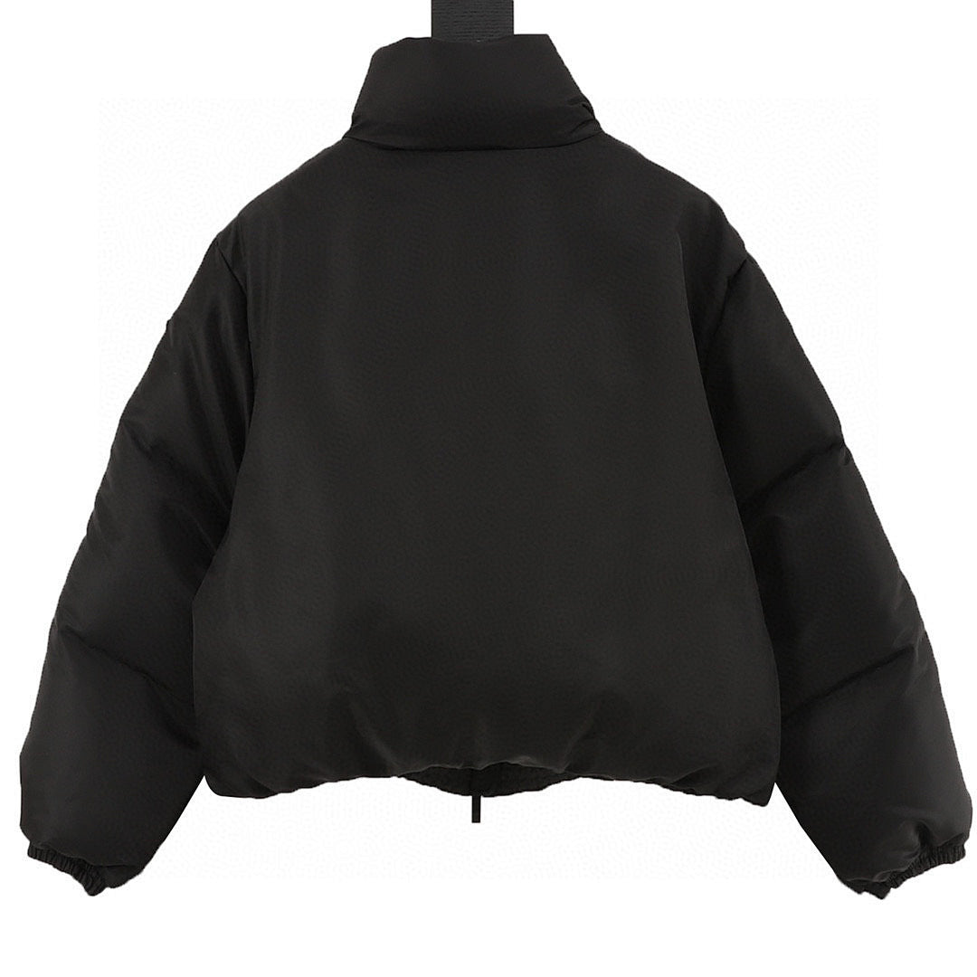 Moncler Vissec Women's Cropped Down Jacket - Black - back view