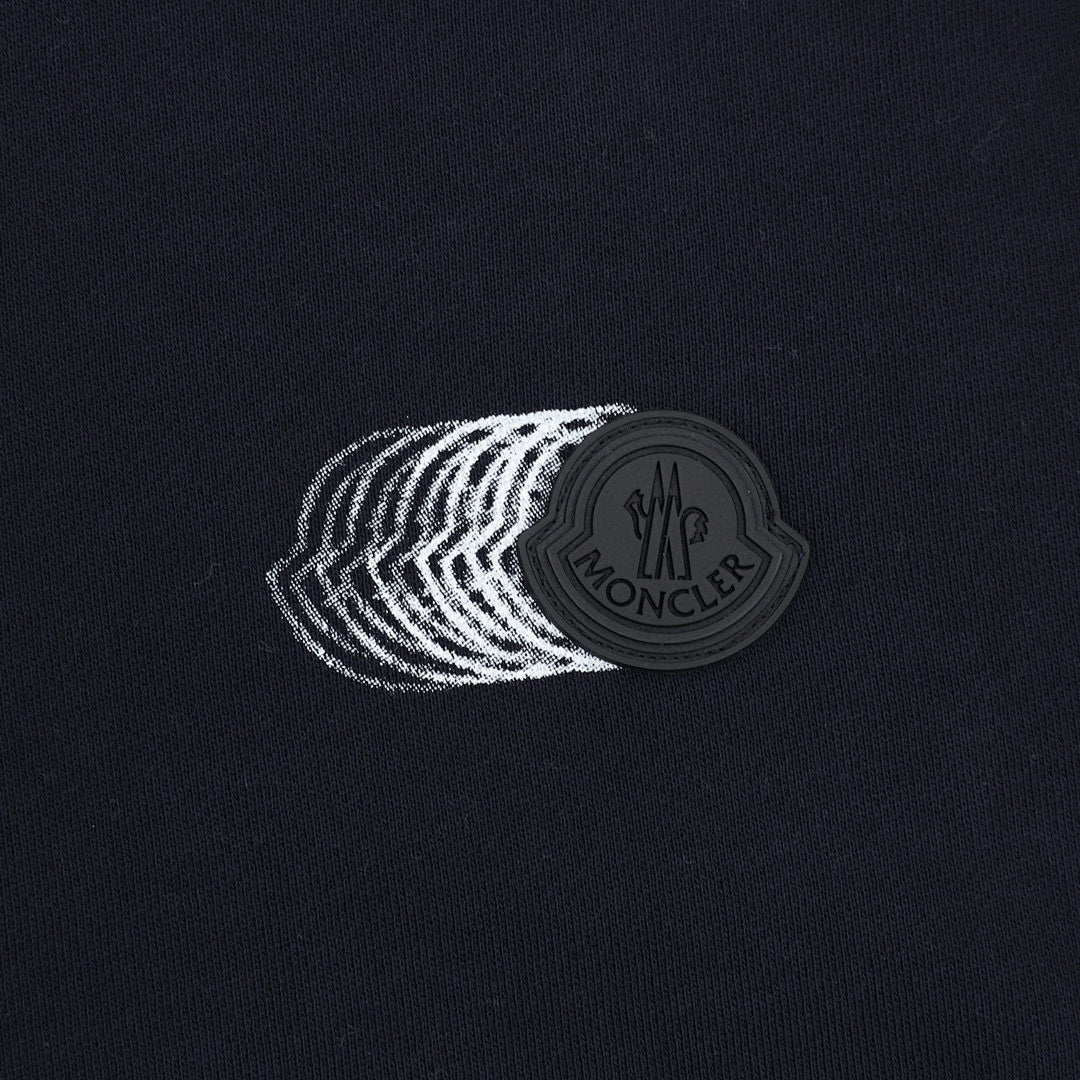 Moncler Faded-Logo Crewneck Sweatshirt - Black - detail 2