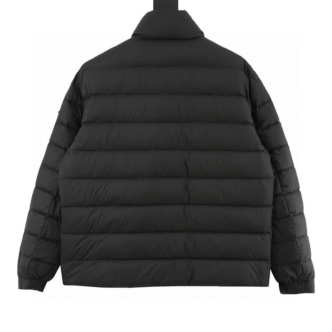 Moncler Black-Badge Stand-Collar Down Jacket - Black - back view