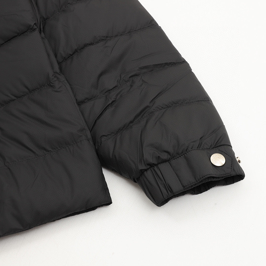 Moncler Black-Badge Stand-Collar Down Jacket - Black - detail 3