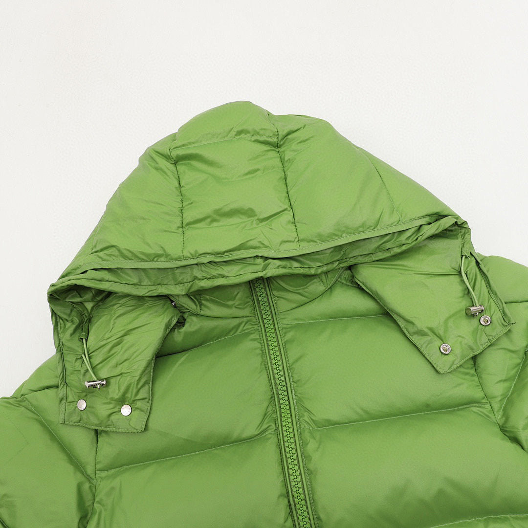 Moncler Maya Matte Hooded Down Jacket - Green - detail 1