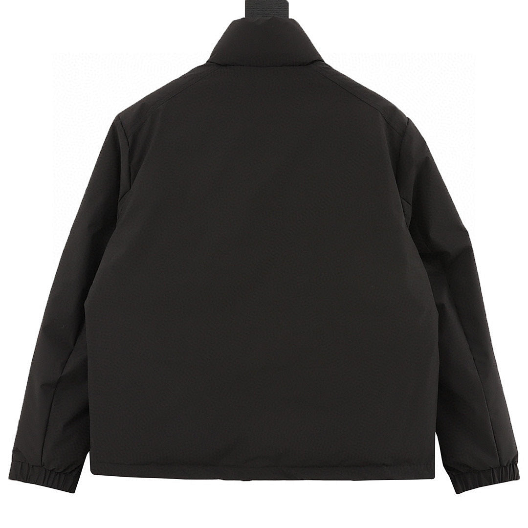 Moncler Epine Stand-Collar Down Jacket - Black - back view