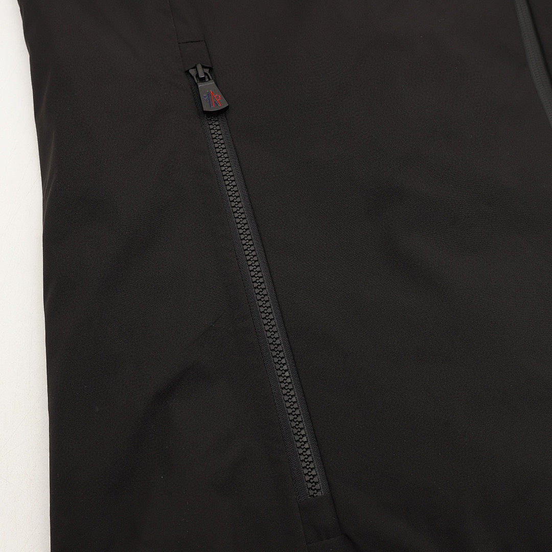 Moncler Sleeve-Zip Hooded Ski Jacket - Black - detail 3