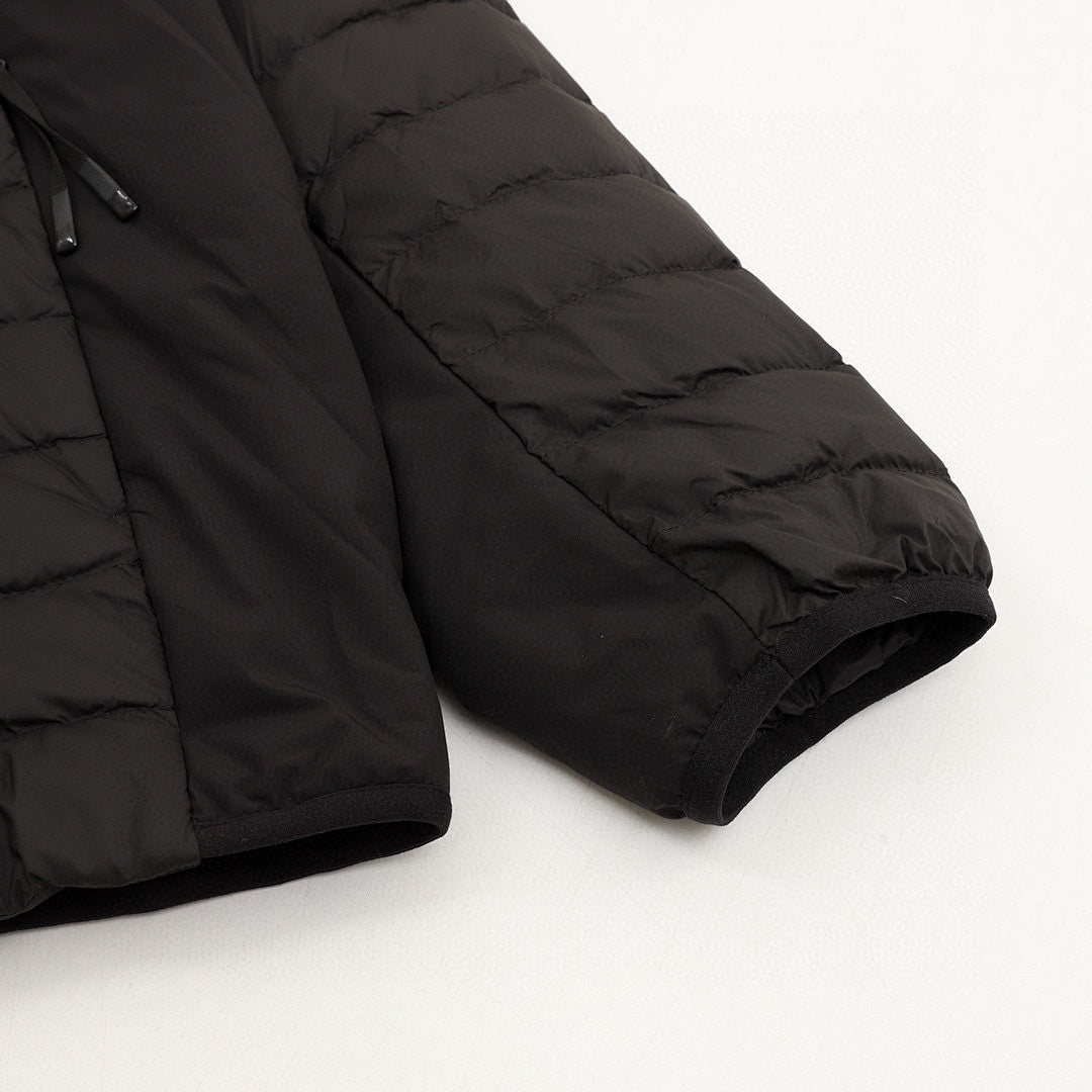 Moncler Lightweight Panelled Hooded Down Jacket - Black - detail 2