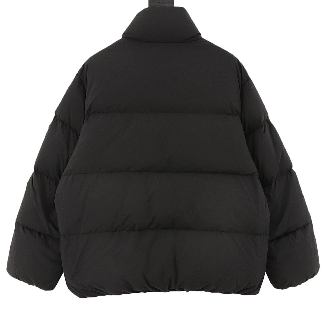 Moncler Multi-Zip Stand-Collar Down Jacket - Black - back view