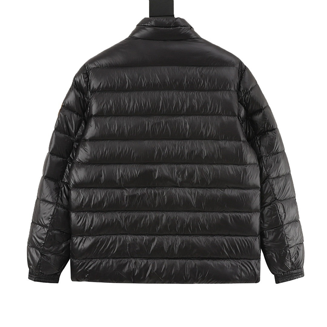 Moncler Chest-Zip Quilted Down Jacket - Black - back view